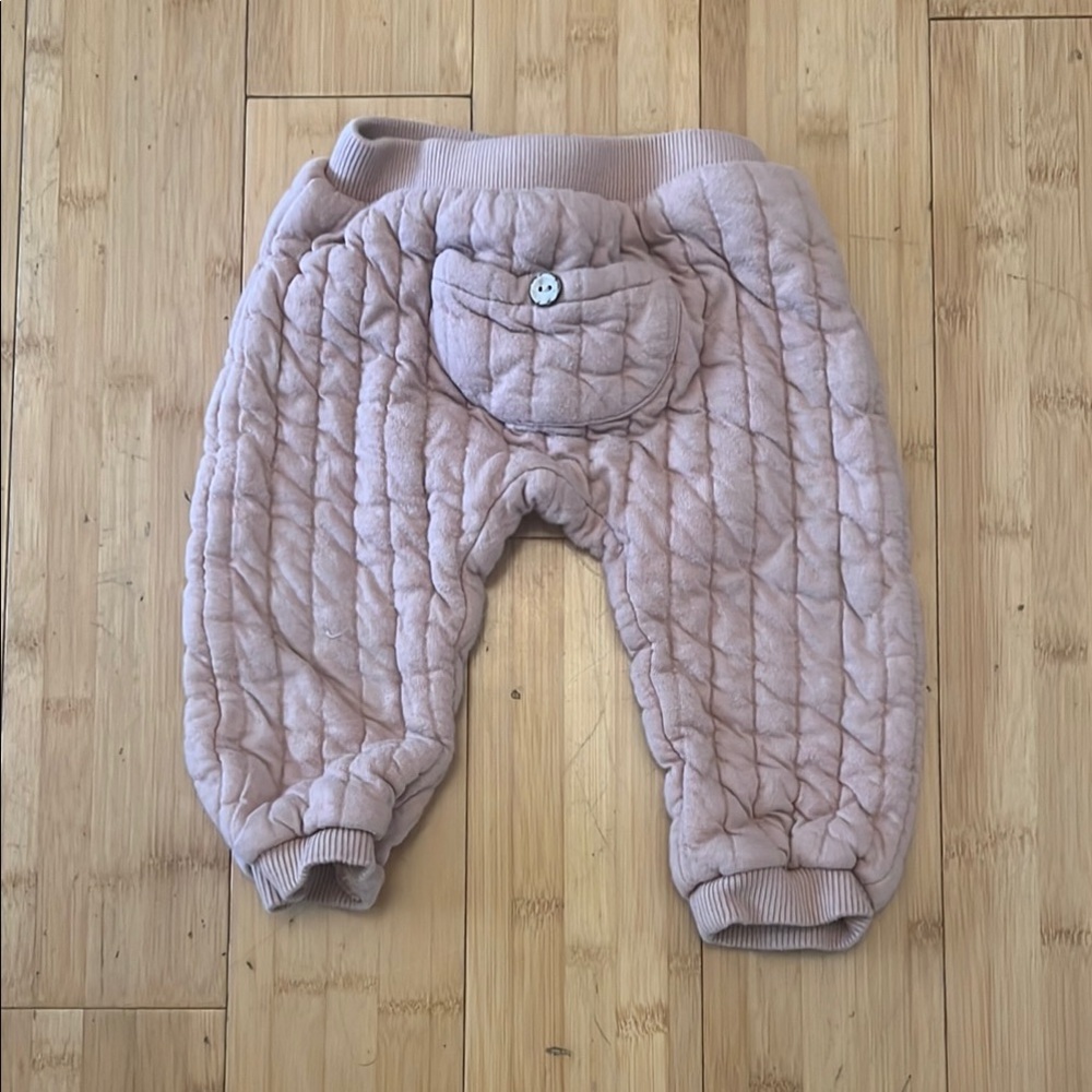 Cozy Pink Quilted Kids Bottoms